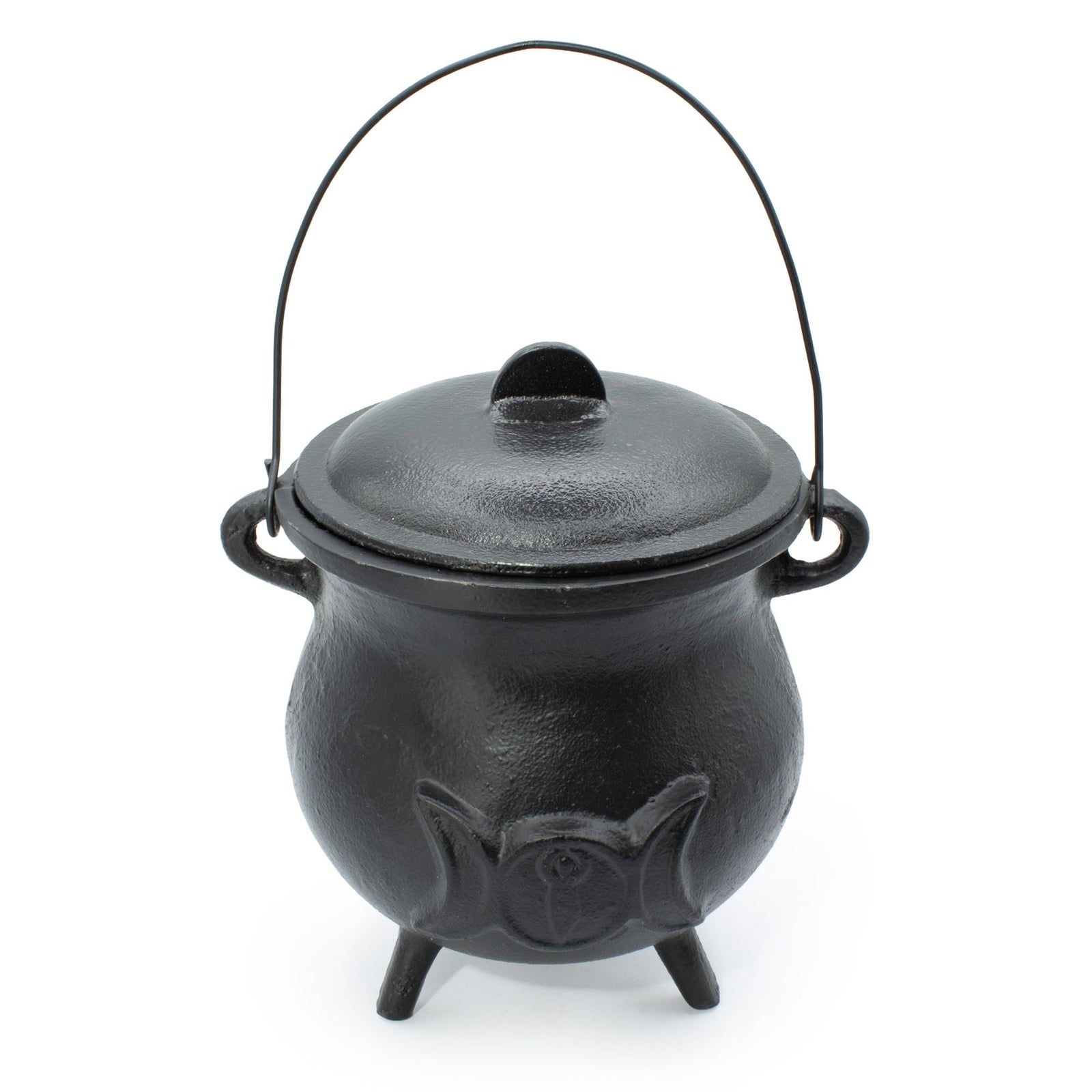 Extra Huge Cast Iron Cauldron with Triple Moon 23x18cm (at least 4kg) product image