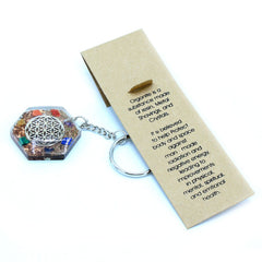 Orgonite Power Keyring - Octagon Flower of Life product image 5