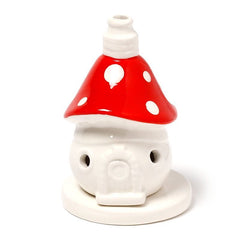 Fairy Toadstool House Ceramic Incense Cone Burner product image