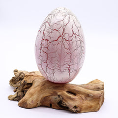 DriftGlow Lamp Crackle Fire Egg Shade - Orange product image 5