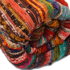152 x 90cm Luxury Rag Rug - Orange product image 5
