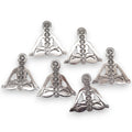 Polished Aluminum Seven Chakra Yoga Incense Holder product image