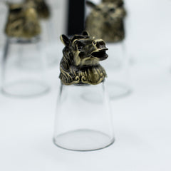 Gift Set of 12 Bottom Up Shot Glasses (25ml) - Forest & Mystical Creatures - Antique Bronze product image 8
