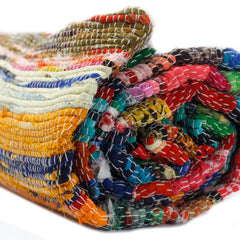 155 x 90cm Luxury Rag Rug - Natural product image 4