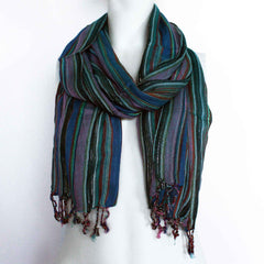 Indian Boho Scarves - 22x72cm - Random Purples product image 2