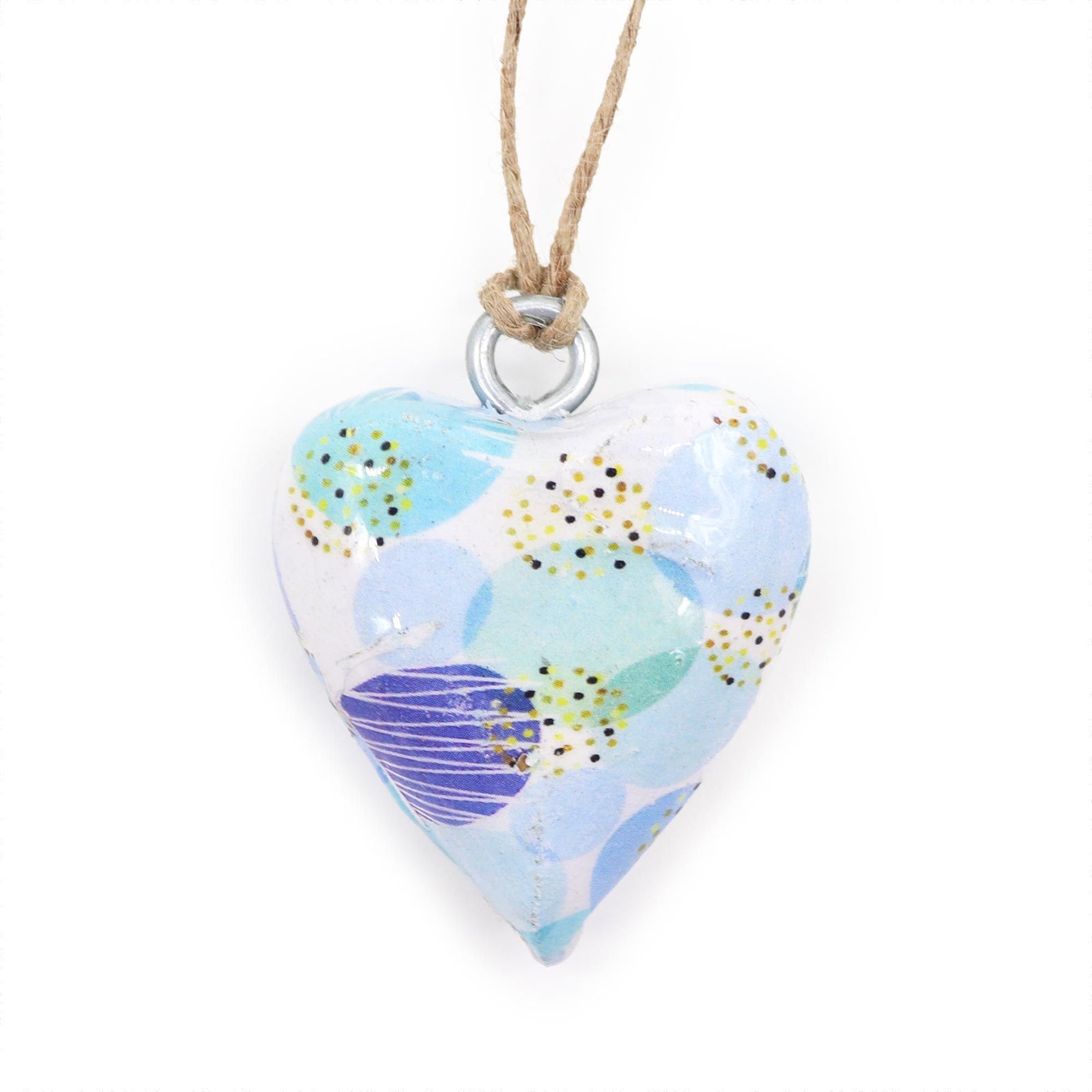 Small Decor Wood Heart - Blue Abstract product image