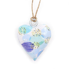 Small Decor Wood Heart - Blue Abstract product image