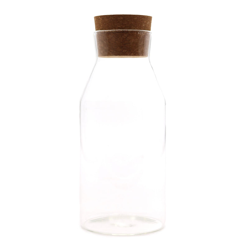Cottage Cork Glass Jar - Clear - 20cm product image