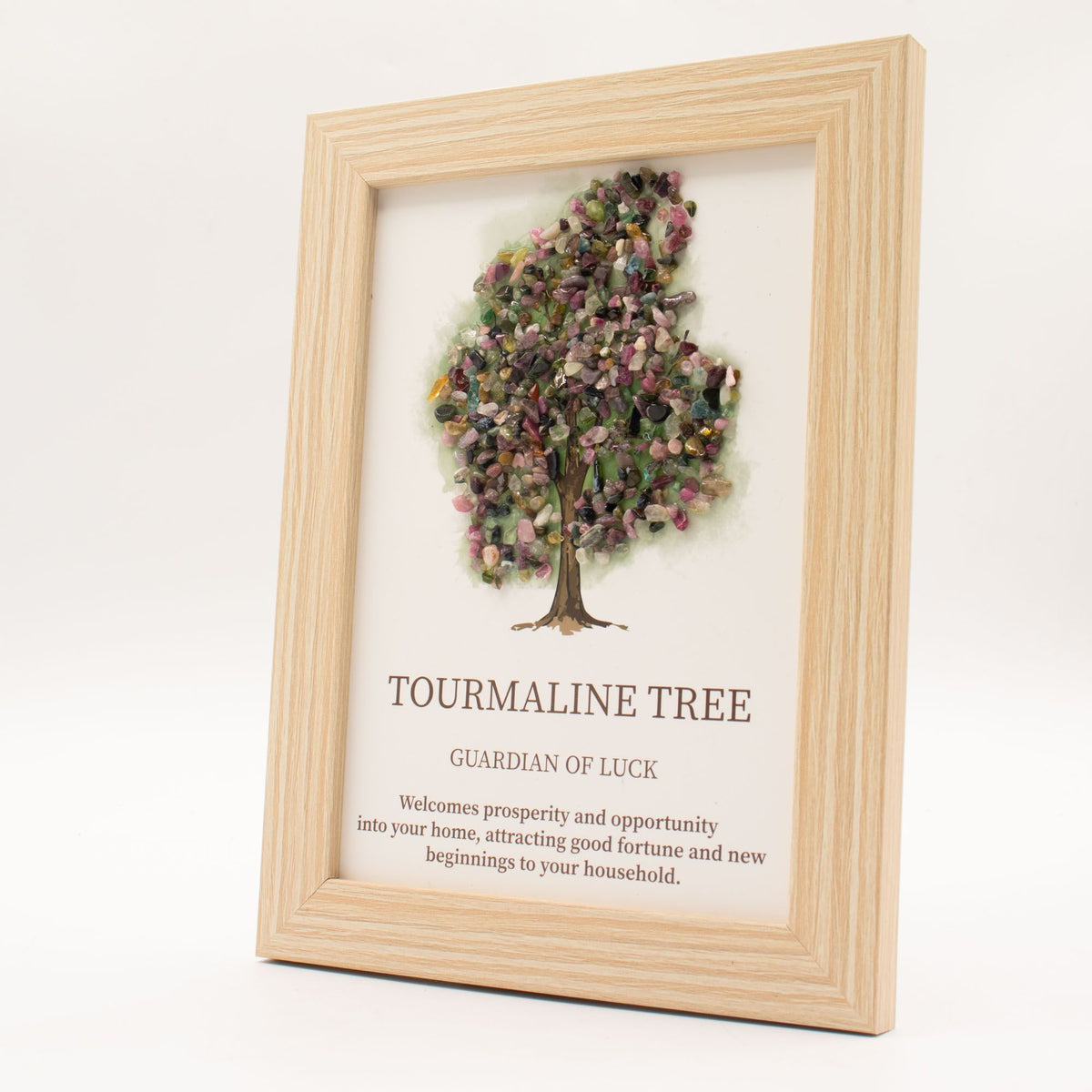Gemstone Picture - Tree of Life - Toruraline (20x14.7x1cm) product image 3