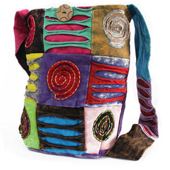 Ethnic Sling Bag - Purple / Spiral product image 3