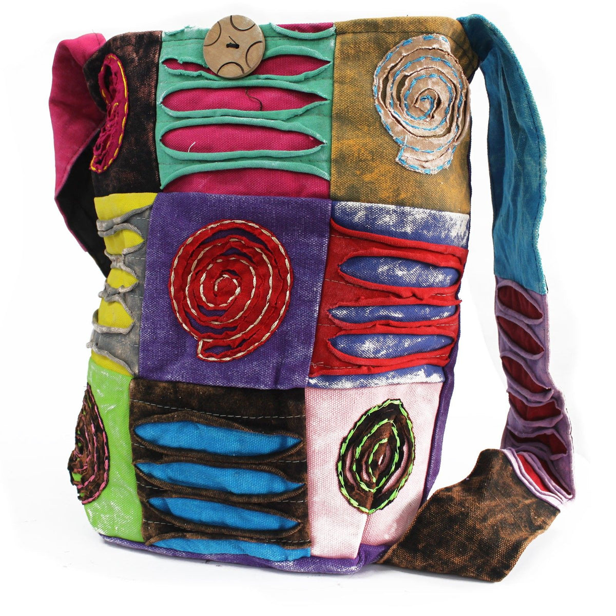 Ethnic Sling Bag - Purple / Spiral product image 3
