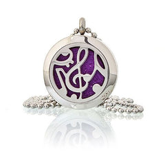Aromatherapy Diffuser Necklace - Music Notes 25mm product image