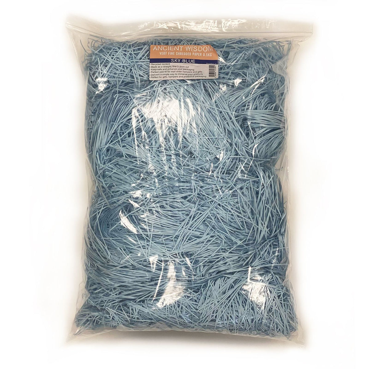Very Fine Shredded paper - Sky Blue (0.5KG) product image 2
