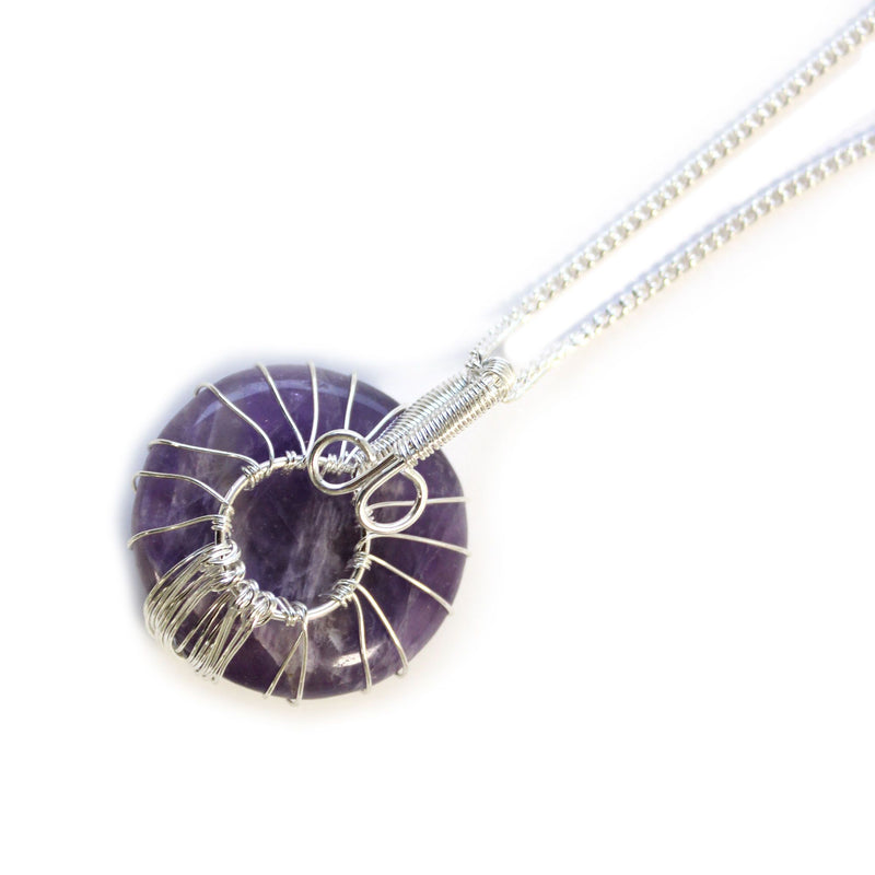 Tree of Life Gemstone Necklace - Amethyst product image