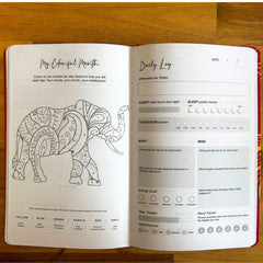 Midnight Blue Wellness Journal - 120 pages - Silver Zodiac product image 2