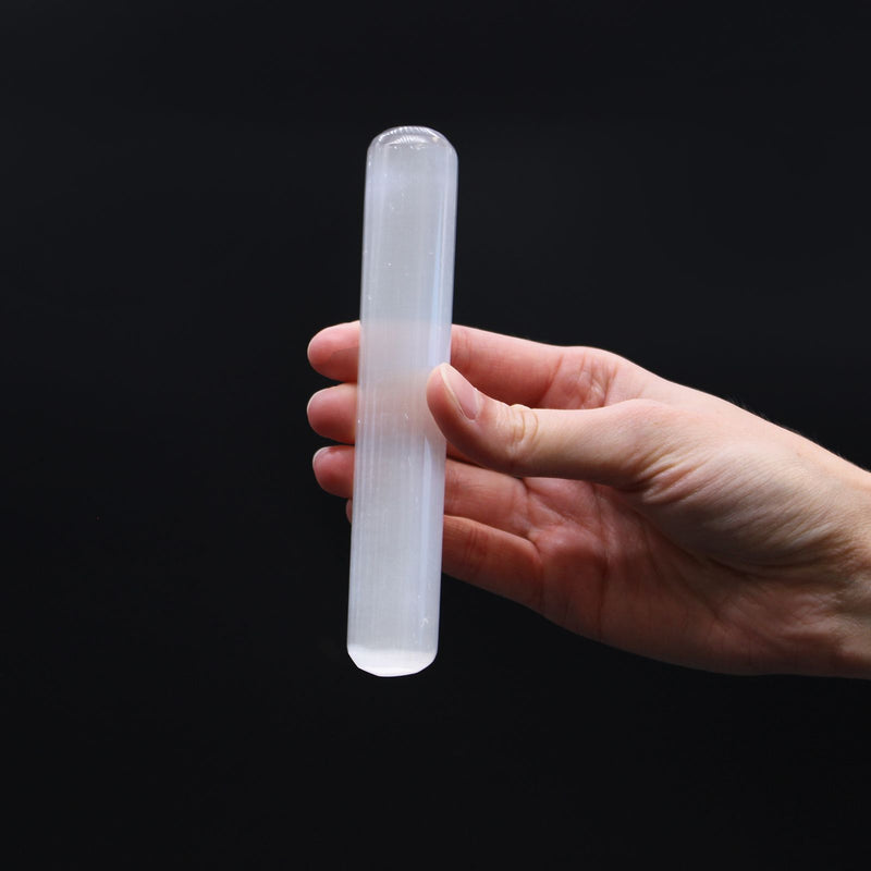 Selenite Wand - 16 cm (Round Both Ends) product image