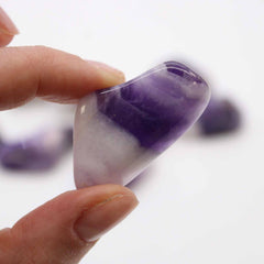 L Tumble Stones - Amethyst Banded Grade B product image 2