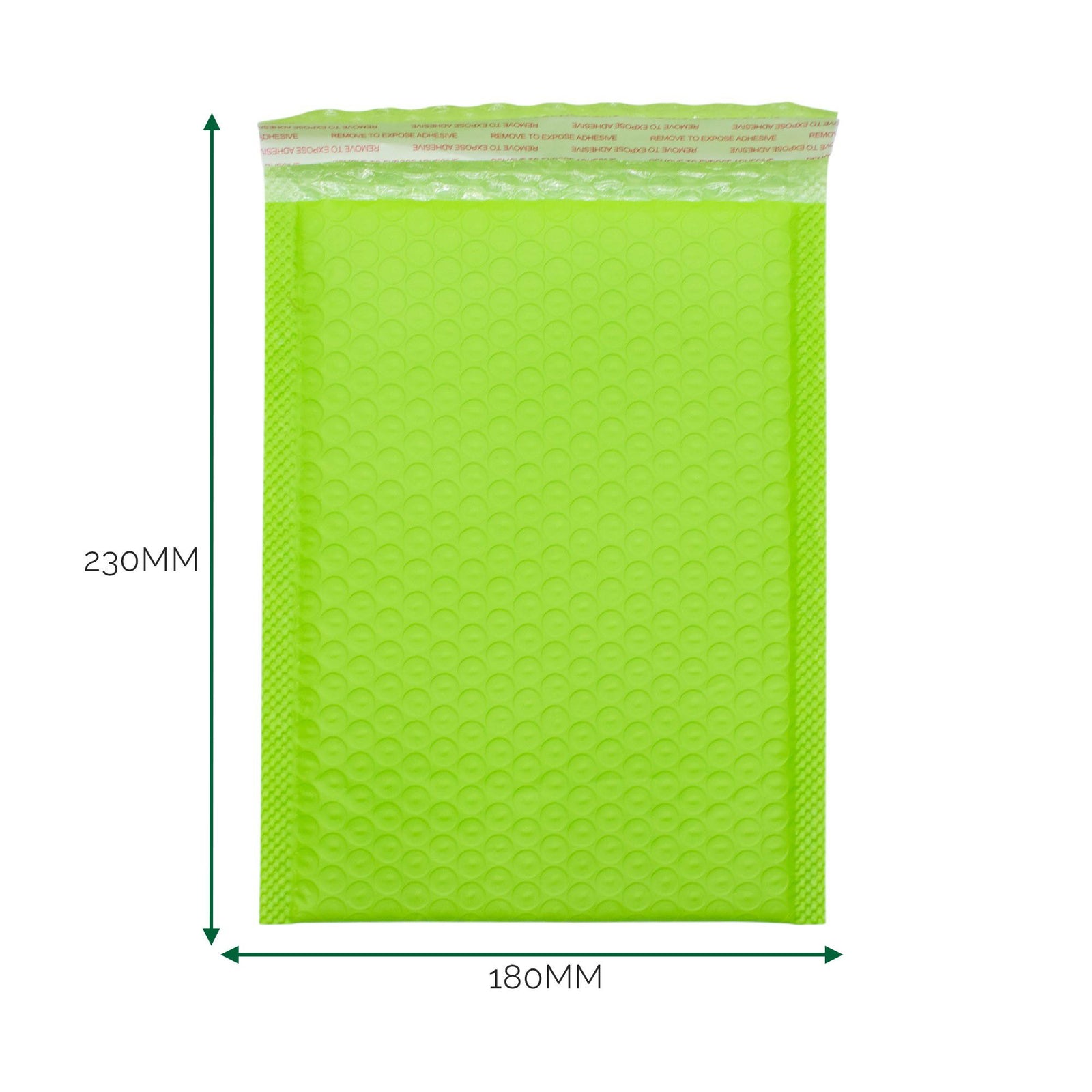 Green Poly Bubble Envelope (180x230+40mm) product image