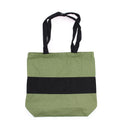 Two Tone Cotton Bag - 38x42x12cm - Green & Black - 10oz product image