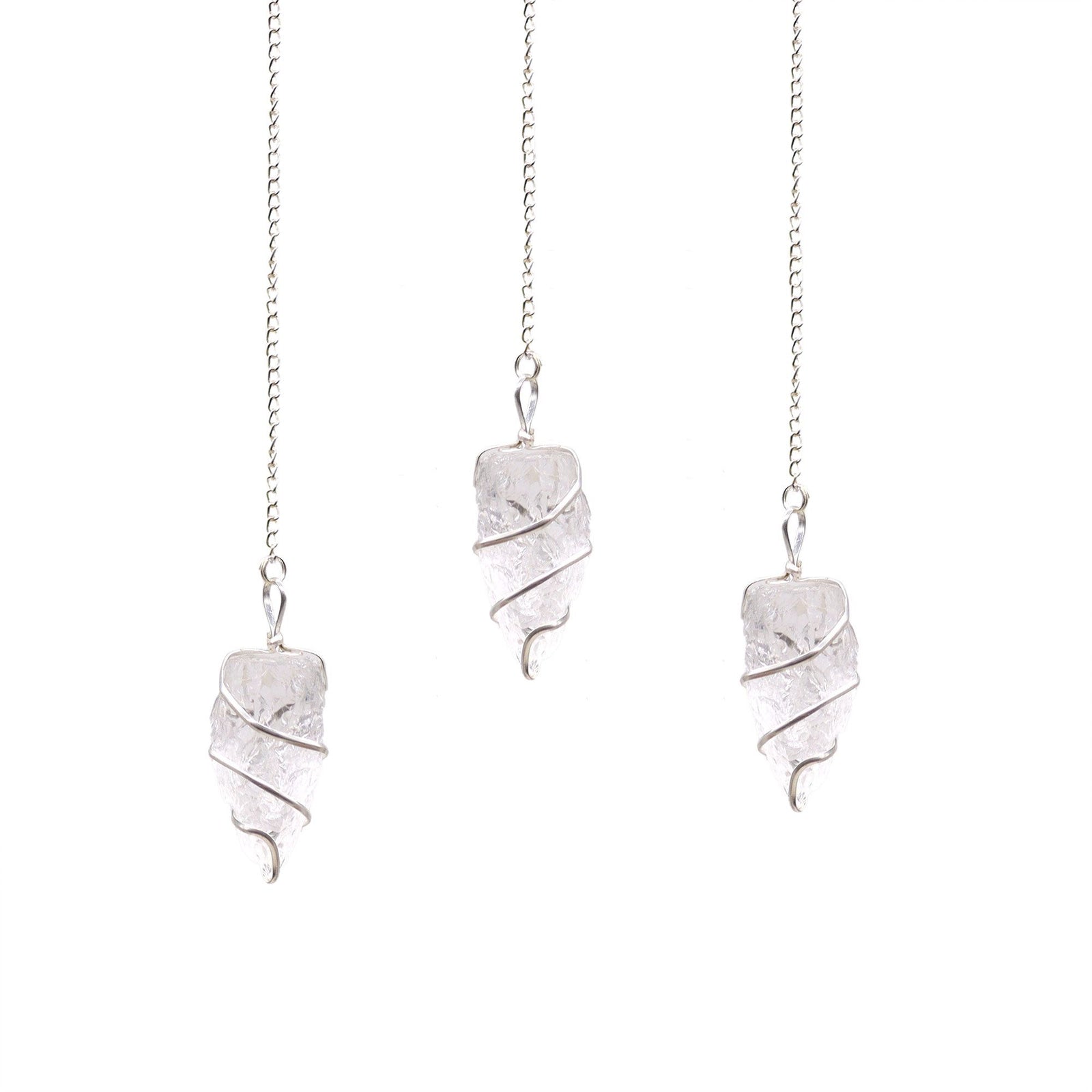 Raw Gemstone Pendulum - Rock Quartz product image