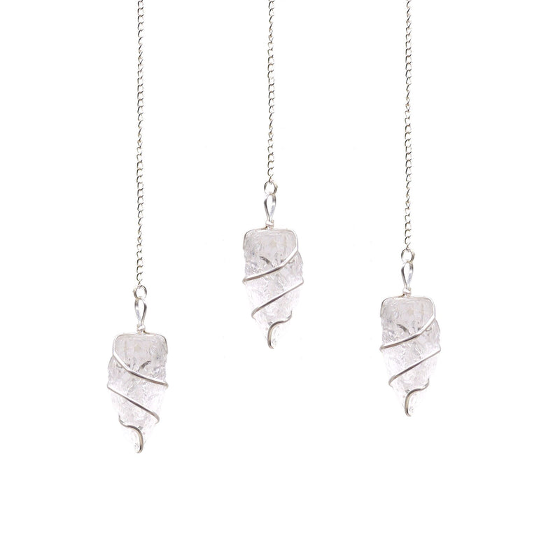 Raw Gemstone Pendulum - Rock Quartz product image