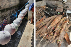 Natural Coconut Lamp - Greywash Wrapover product image 5