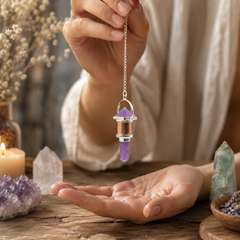 The Violet Engine- Combo Piece Copper Pendulum - Amethyst product image 3