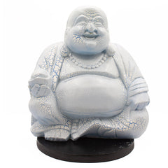 Laughing Buddha Lamp Sky Blue - Round Stand product image 2