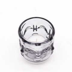 Buddha Faces Candle Jar - Midnight Grey product image 2