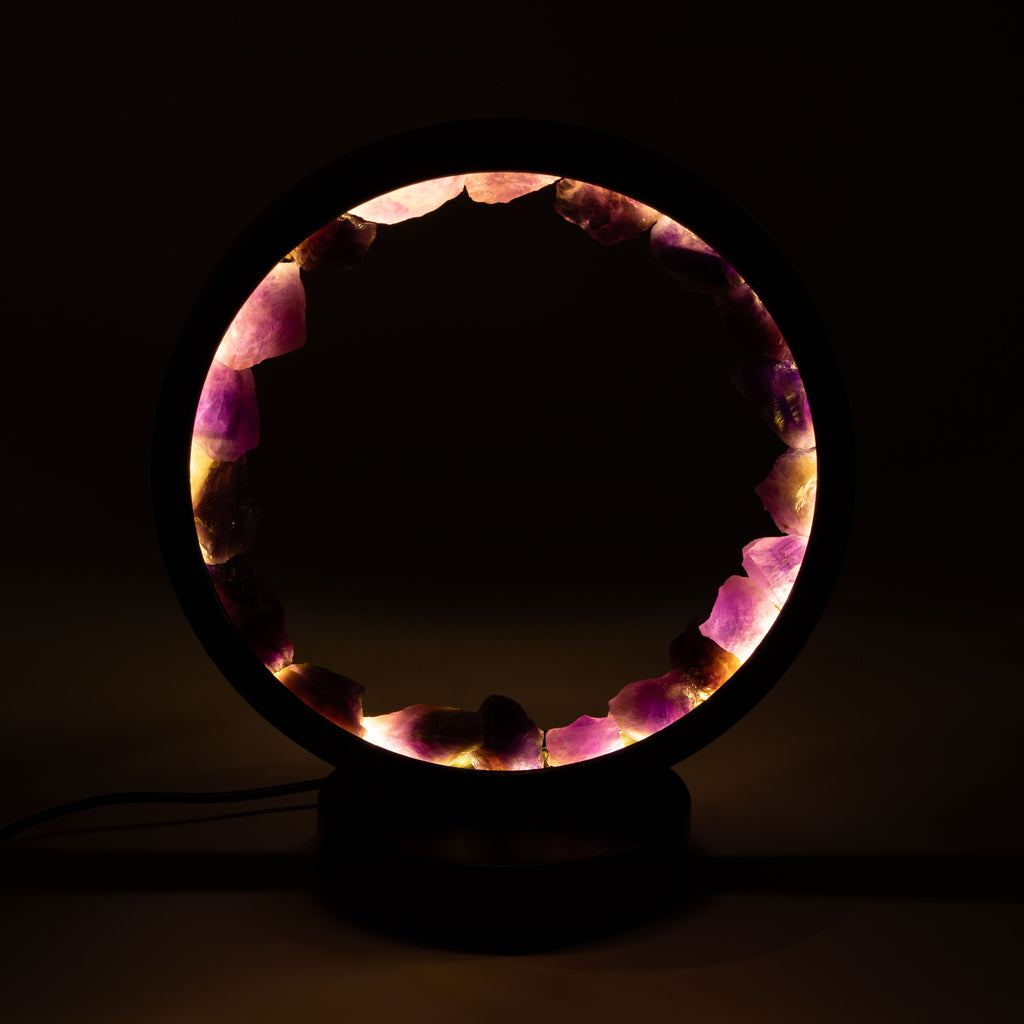 Gemstone Halo Lamp - Zen Spirit  - Amethyst – product view 5