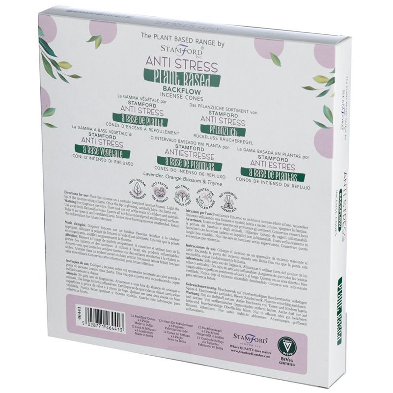 Plant Based Backflow Incense Cones - Anti Stress product image
