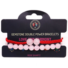 Gemstone Double Power Bracelets- Rose Quartz product image 3