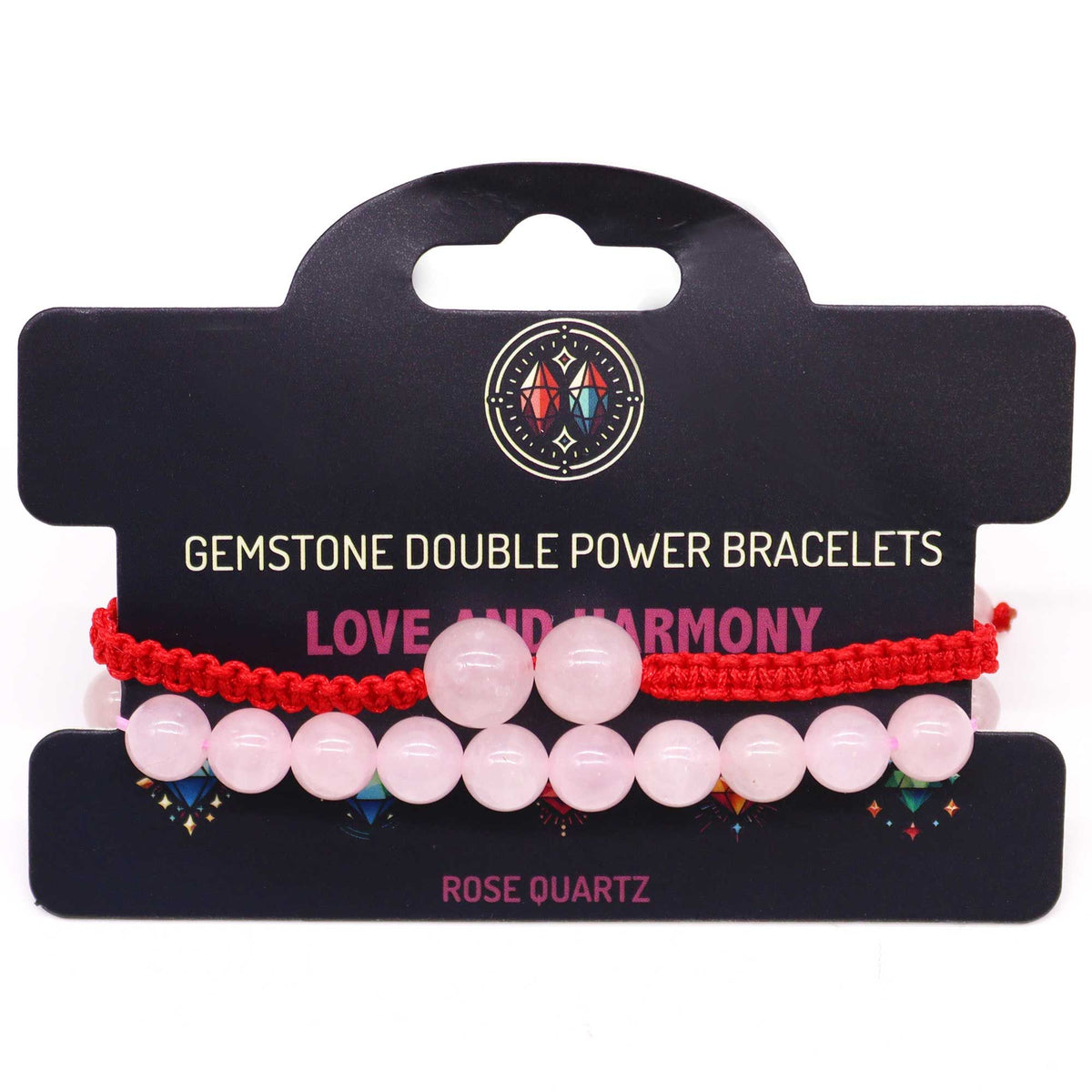 Gemstone Double Power Bracelets- Rose Quartz product image 3