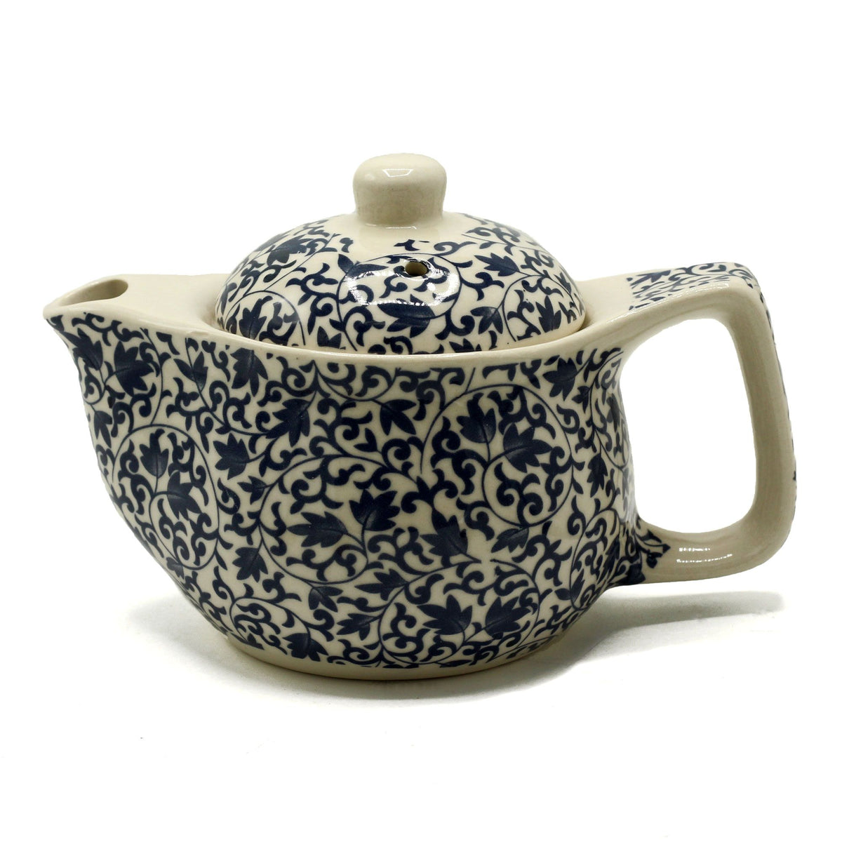 Small Herbal Teapot - Blue Pattern product image