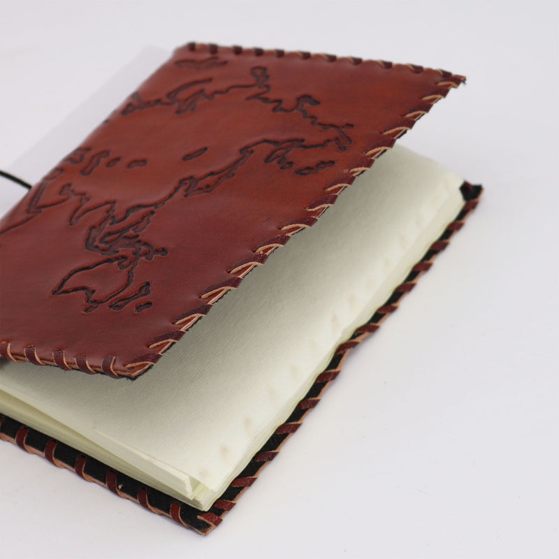 Travel Journal with wrap - Light Tan - 96 pages - 17x13cm product image