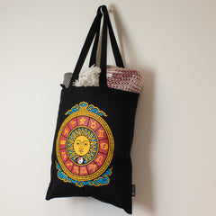 Iconic Classic Tote Bag - Zodiac Sun - Black 6oz product image 5