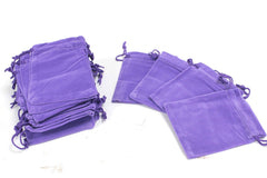 Quality Velvet Pouch - Purple 10x12cm product image 2