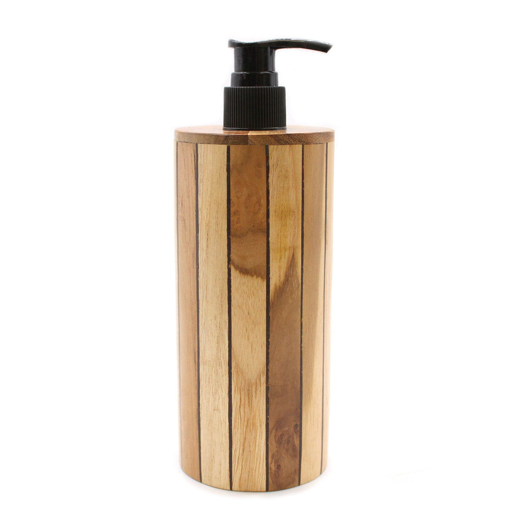 Natural Teakwood Soap Dispenser - Round product image 9
