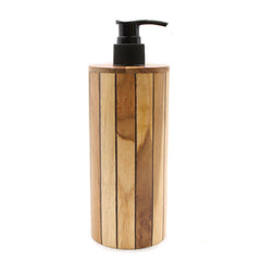 Natural Teakwood Soap Dispenser - Round product image 9