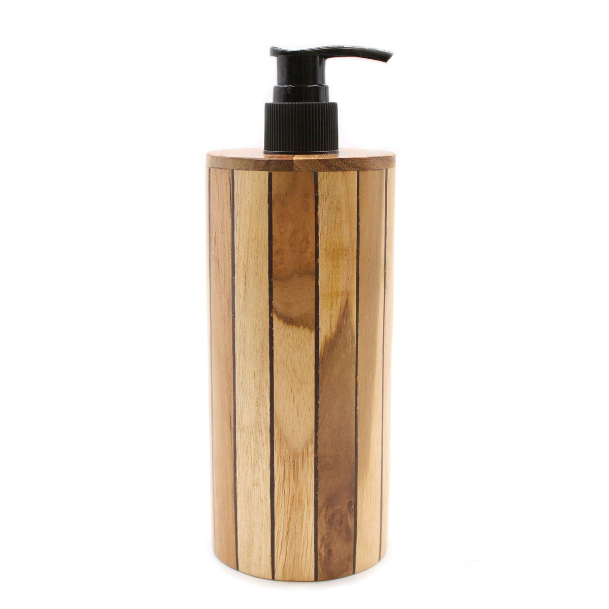 Natural Teakwood Soap Dispenser - Round product image 9