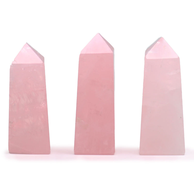 Gemstone Obelisk Point approx 5cm - Rose Quartz product image