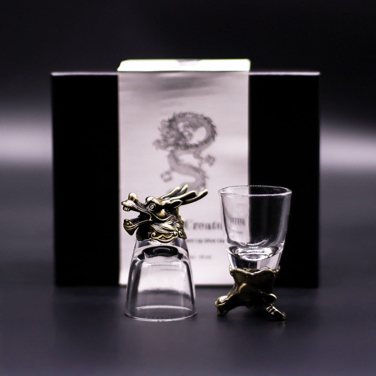 Gift Set of 6 Shot Glasses (50ml) - Mystical Creatures - Antique Bronze product image 4