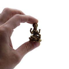 Brass Miniature Gods - Laxmi (22gms) - 37mm product image 2