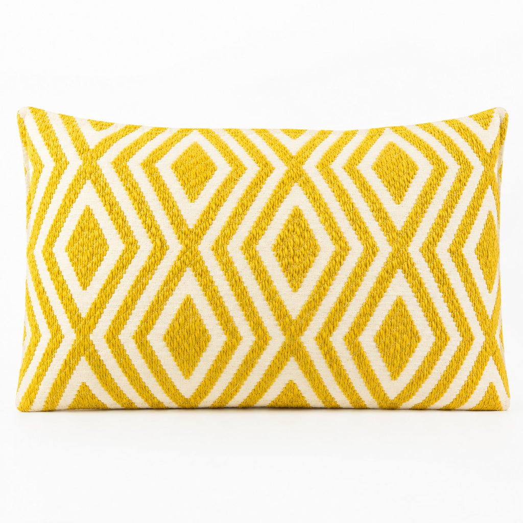 Classic Cushion Cover - Mustard Diamonds- 30x50cm - Lumber Style - product image 2