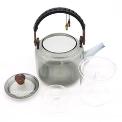 Glass Infuser Teapot - With Steamer System Charcoal - 1000ml product image 2