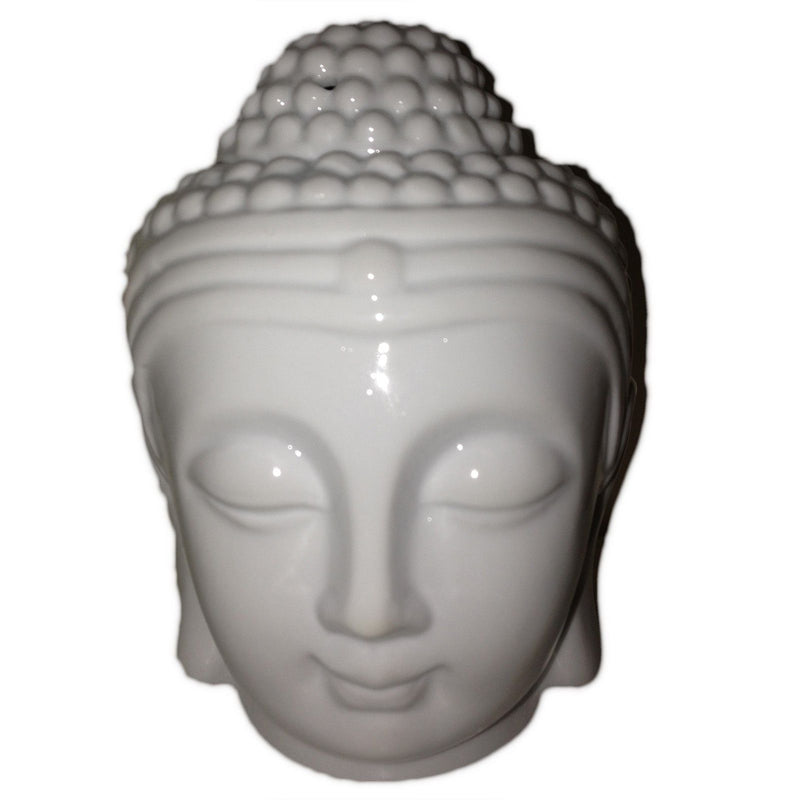 Buddah Head Oil Burner - White product image