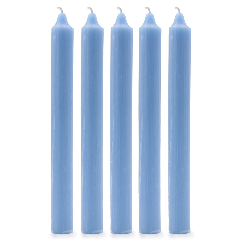 Solid Colour Dinner Candles - Rustic Sea Blue - Pack of 5 product image