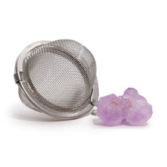 Raw Crystal Gemstone Tea Strainer - Amethyst Cluster product image 6