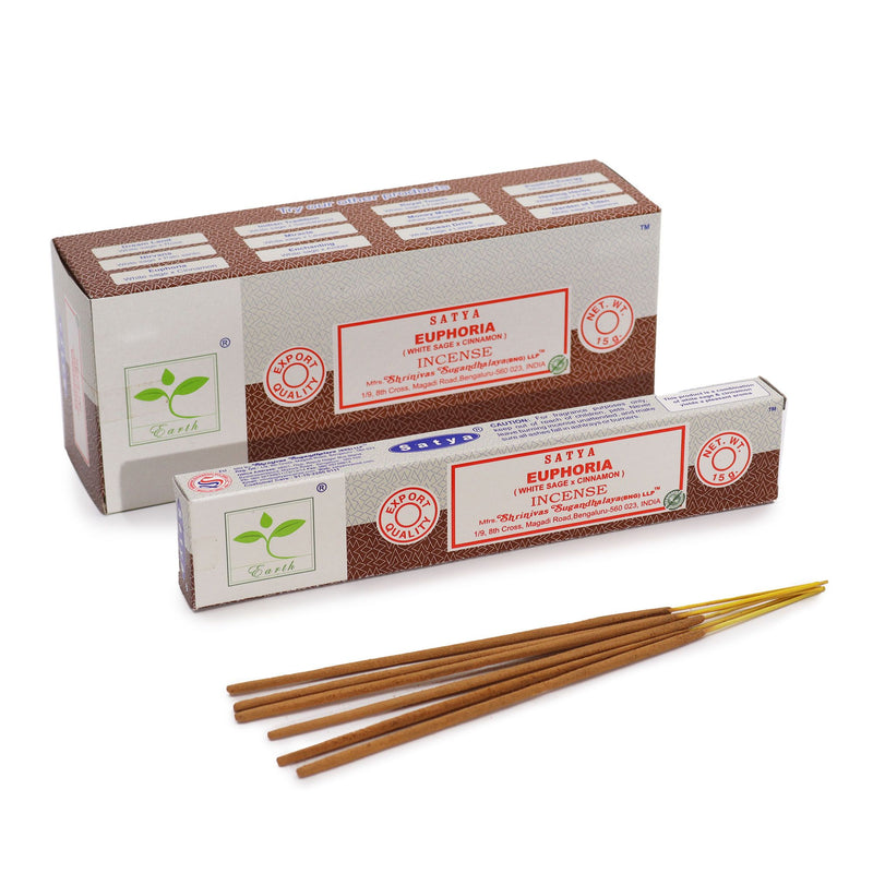 Satya Incense 15gm - Euphoria (White Sage & Cinnamon) product image