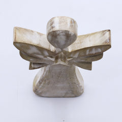 Mango Wood Angel - Whitewash with Star Cut Out product image 7